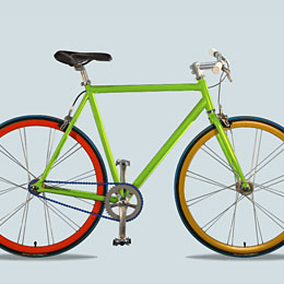 Colourful bike