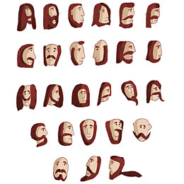 Beard alphabet