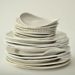 Ceramic paper plates