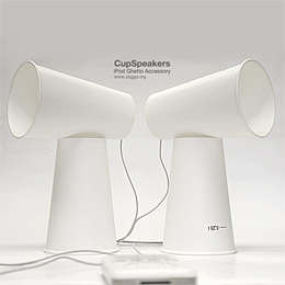 Cup speakers