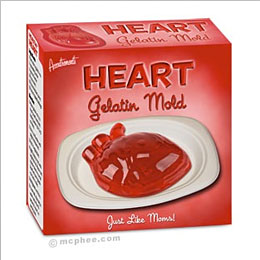 Heart jelly mould