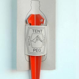 Tent peg bottle opener