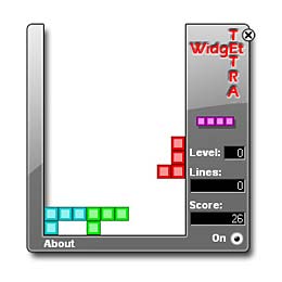 Tetris Widget