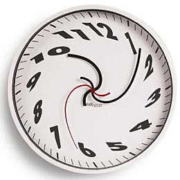 Whirled clock