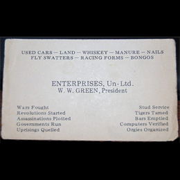 Memorable business card