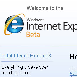 'Light up' your site with IE8