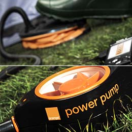 Mobile phone foot pump battery charger