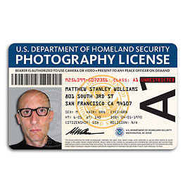 Photography license