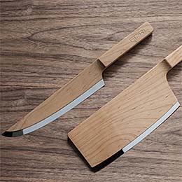 Wooden kitchen knives